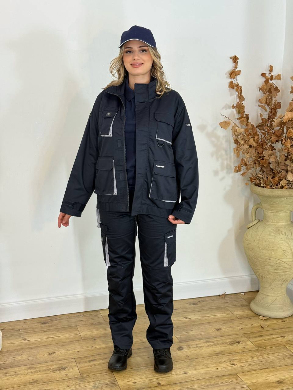 TENUE DE SECURITE BLEU NUIT VESTE ET PANTALON IMPORTATION FEMME