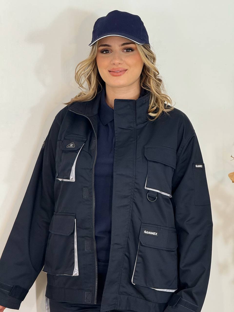 TENUE DE SECURITE BLEU NUIT VESTE ET PANTALON IMPORTATION FEMME - الصورة 2